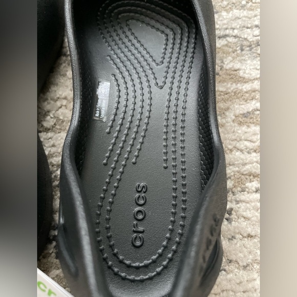 New Crocs Kadee Ballet Flats Size 7 Black Slip On Shoes Comfort Loafer - Picture 3 of 8